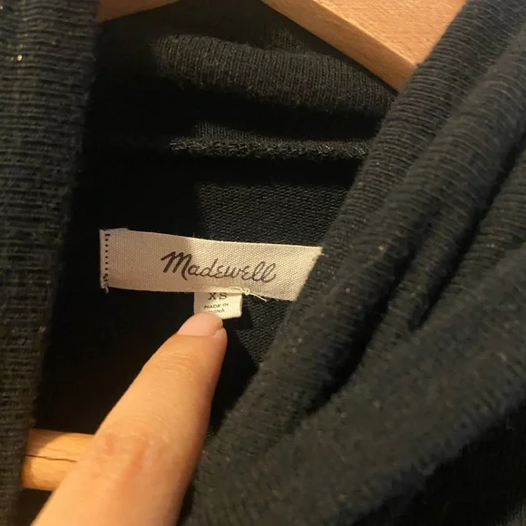 Madewell Black Ribbed Turtleneck Bodysuit - Picture 5 of 8